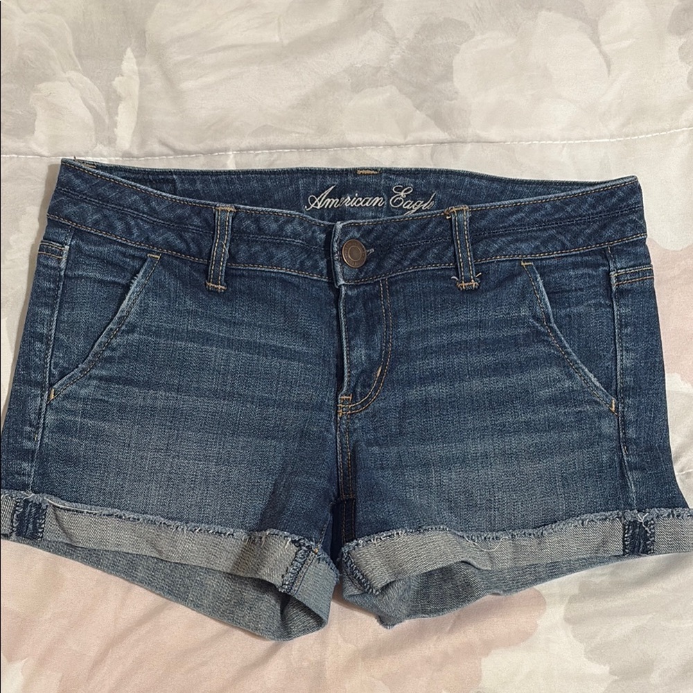 American Eagle Outfitters Women's Blue Denim Shorts